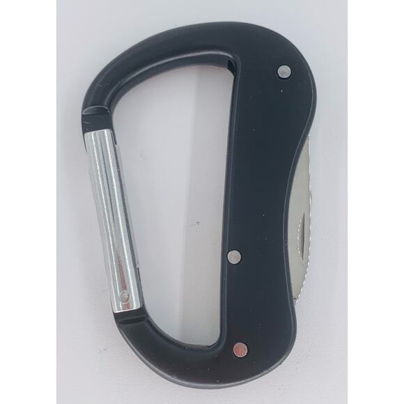 Carabiner Hook Heavy Duty Keychain Multi Tool Camp Tool Stainless Spring Clasp - Picture 7 of 7